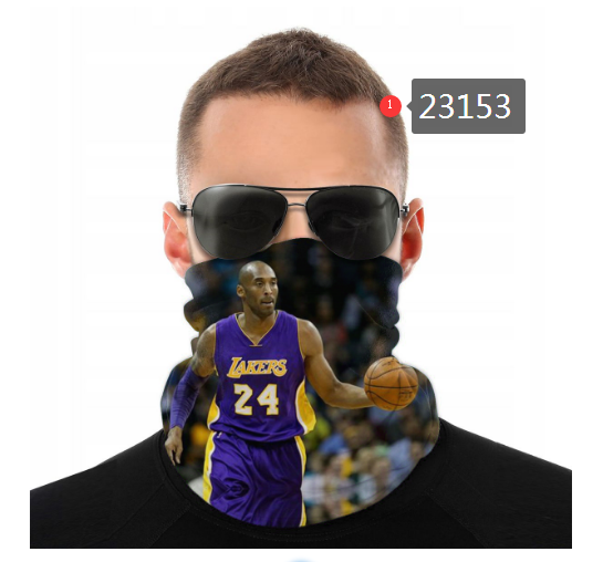 NBA 2021 Los Angeles Lakers #24 kobe bryant 23153 Dust mask with filter->->Sports Accessory